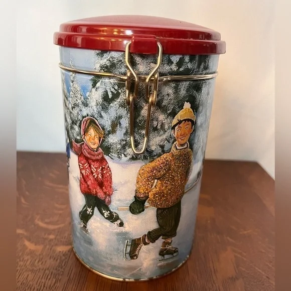 Limited Edition Tim Hortons collector tin. “Skating Pond” Collector series #003 - Picture 2 of 8